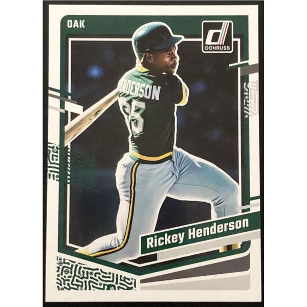 2023 DONRUSS RICKEY HENDERSON (HOF)
