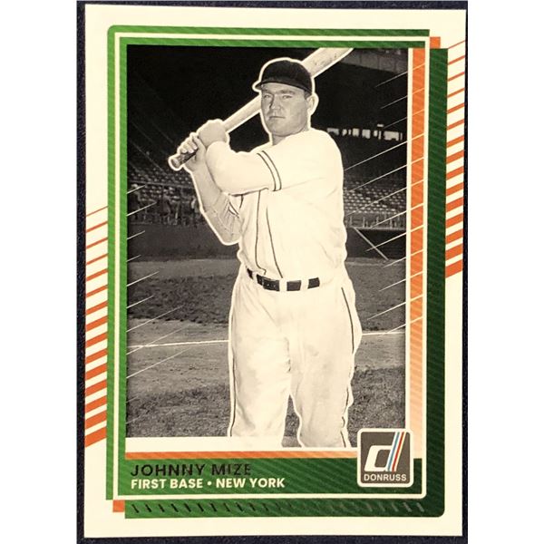 2025 DONRUSS JOHNNY MIZE (HOF)