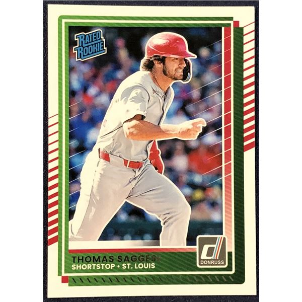 2025 DONRUSS THOMAS SAGGESE ROOKIE CARD