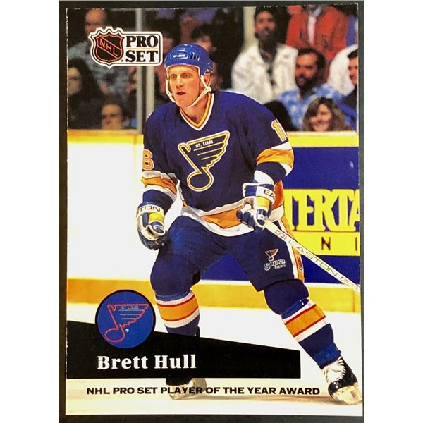 1991-92 PRO SET BRETT HULL (HOF)