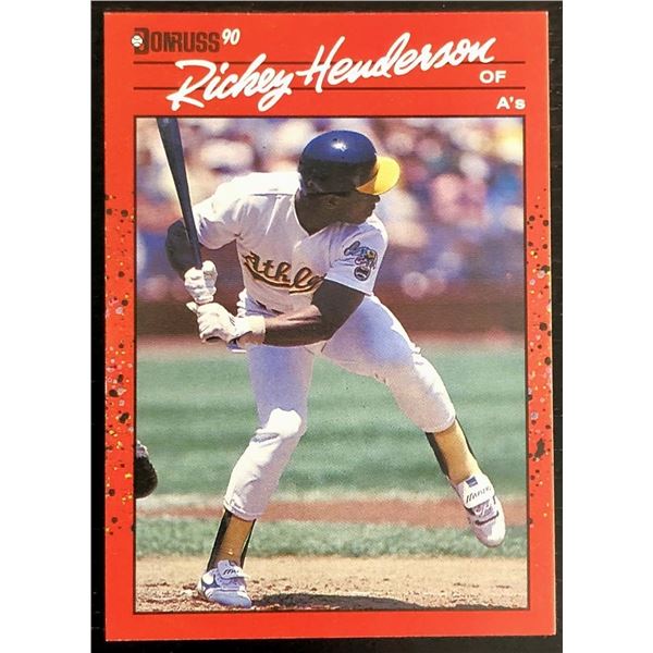 1990 DONRUSS MLB RICKEY HENDERSON (HOF)