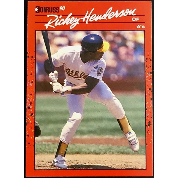 1990 DONRUSS RICKEY HENDERSON (HOF)