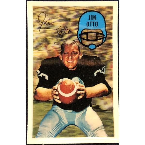 1970 KELLOGG'S 3-D NFL JIM OTTO (HOF)