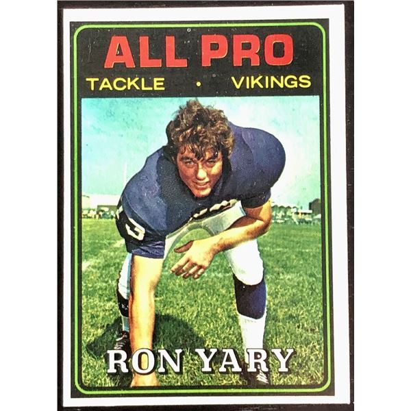 1973 TOPPS NFL RON YARY (HOF)