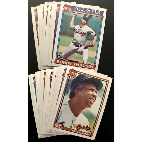 1991 TOPPS BASEBALL COLLECTION (25)