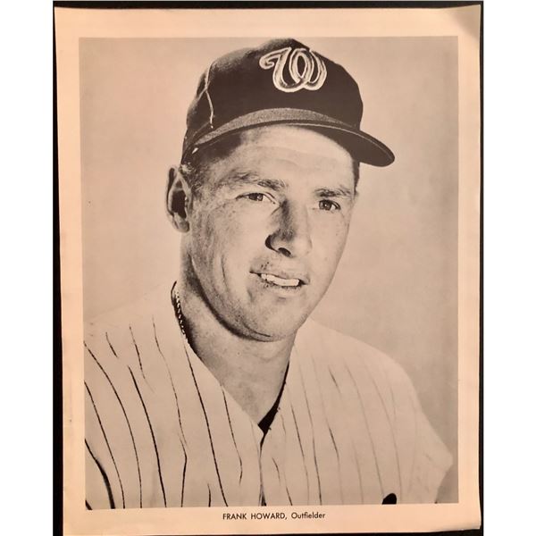 1967 WASHINGTON SENATORS 8"x10" PUBLICITY PHOTO - FRANK HOWARD (HOF)