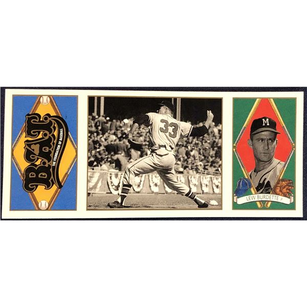 1993 Upper Deck BAT The Foundation Of Baseball Triple Folder - LEW BURDETTE (HOF)