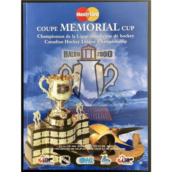 2000 MEMORIAL CUP SOUVENIR PROGRAM