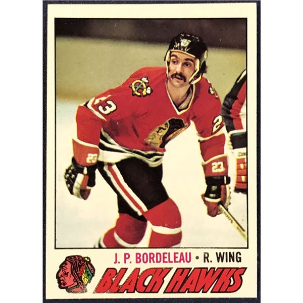 1977-78 TOPPS J.P. BORDELEAU