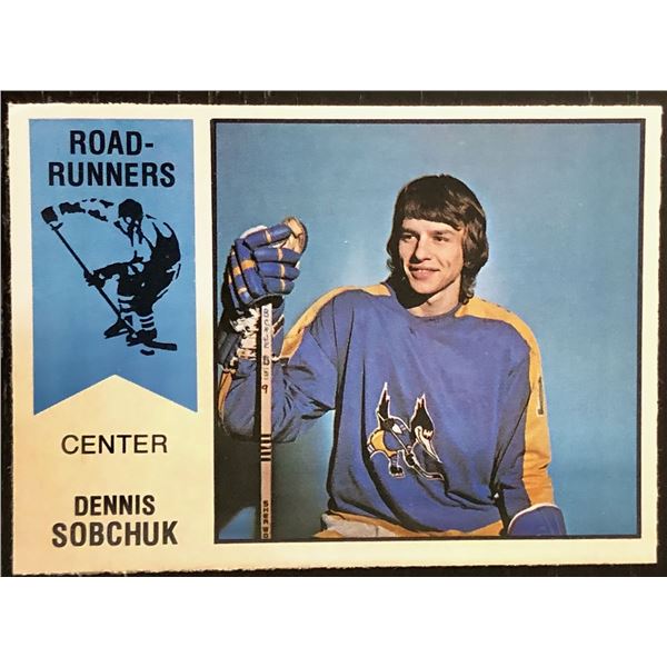 1974-75 O-PEE-CHEE WHA DENNIS SOBCHUK ROOKIE CARD