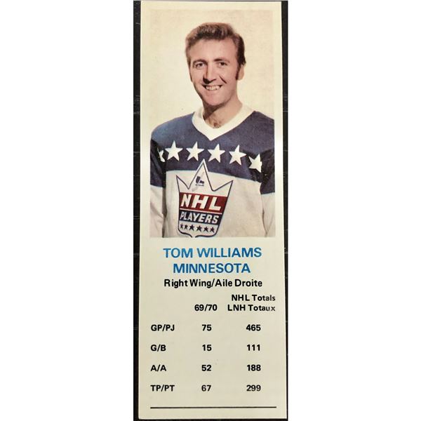 1970-71 DAD'S COOKIES TOM WILLIAMS