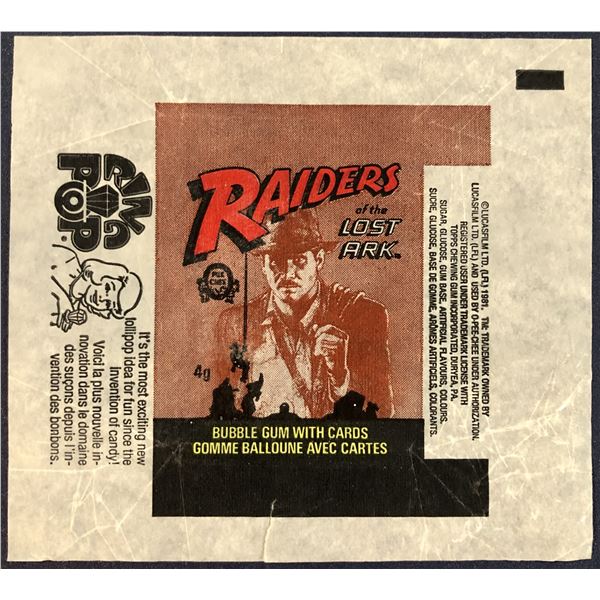 1982 O-PEE-CHEE RAIDERS OF THE LOST ARK WRAPPER