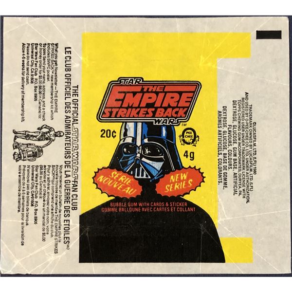 1980 O-PEE-CHEE STARS WARS EMPIRE STRIKES BACK 2nd SERIES WRAPPER