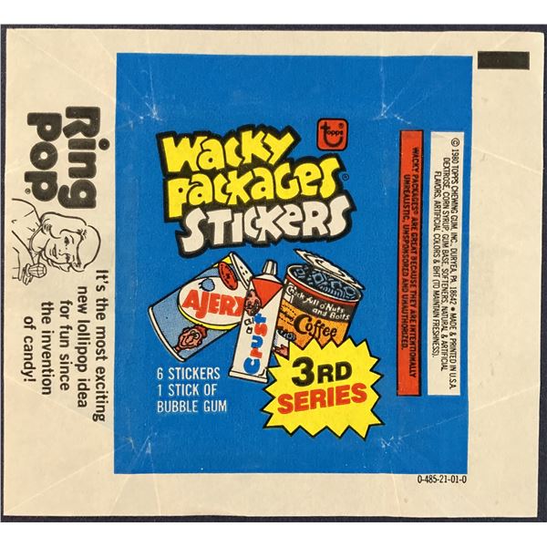 1979 TOPPS WACKY PACKAGES 3rd SERIES WRAPPER