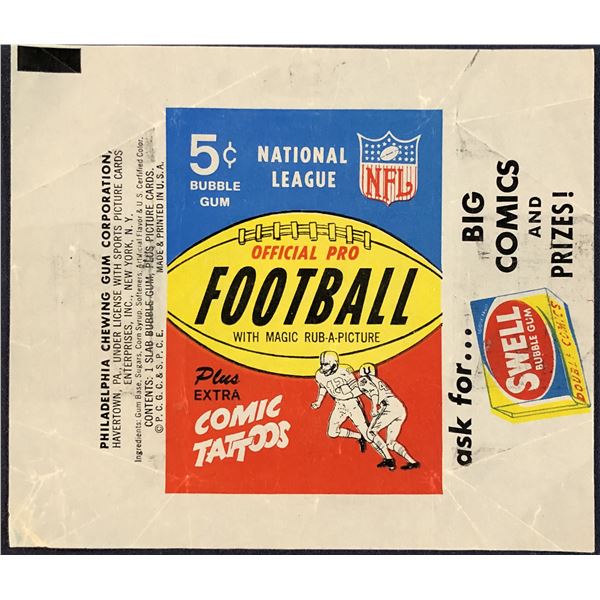 1965 PHILADELPHIA NFL FOOTBALL WRAPPER