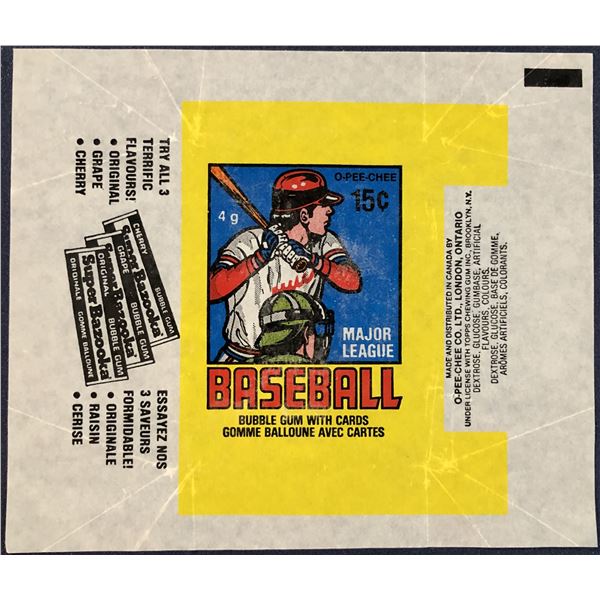 1979 O-PEE-CHEE BASEBALL WRAPPER