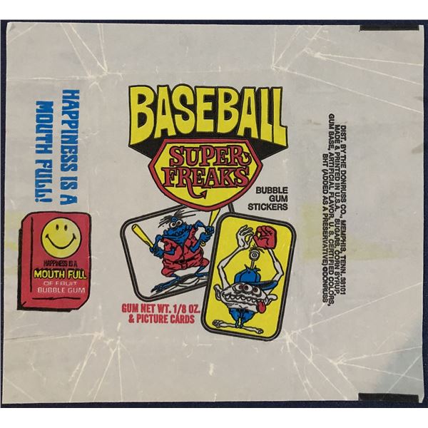 1973 DONRUSS BASEBALL SUPER FREAKS WRAPPER