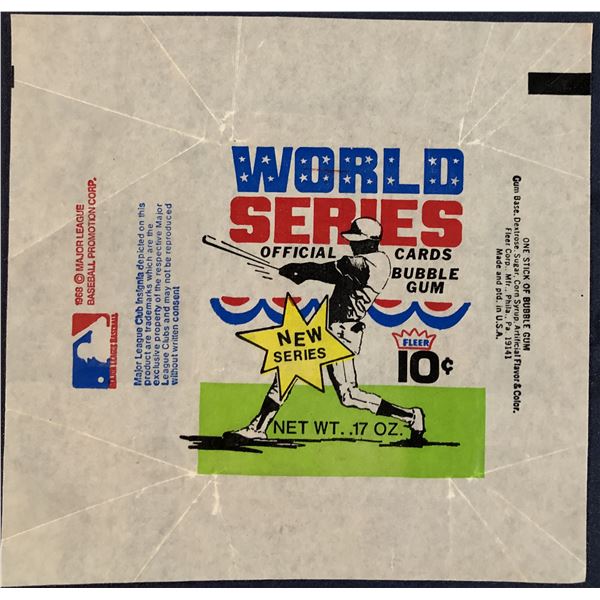 1970 FLEER BASEBALL WORLD SERIES WRAPPER