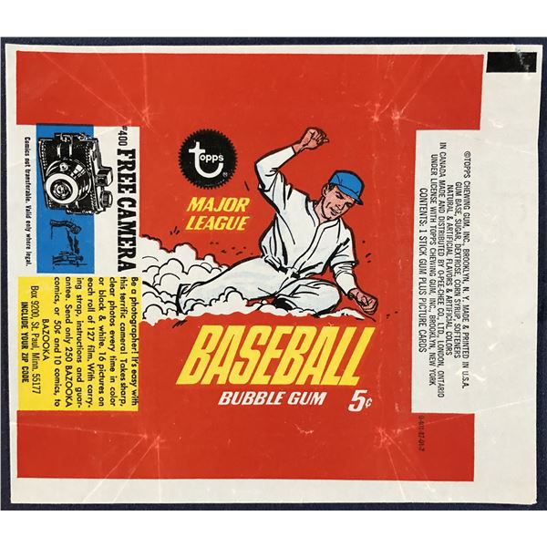 1967 TOPPS BASEBALL WRAPPER