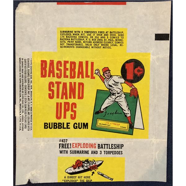 1964 TOPPS BASEBALL STAND-UPS WRAPPER