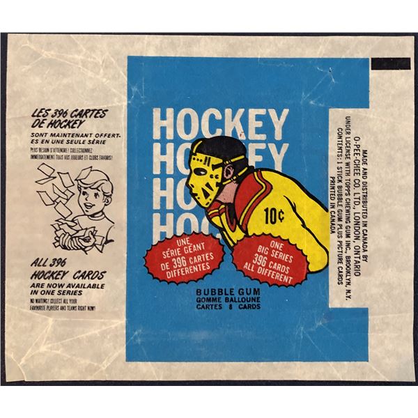 1974-75 O-PEE-CHEE NHL HOCKEY WRAPPER