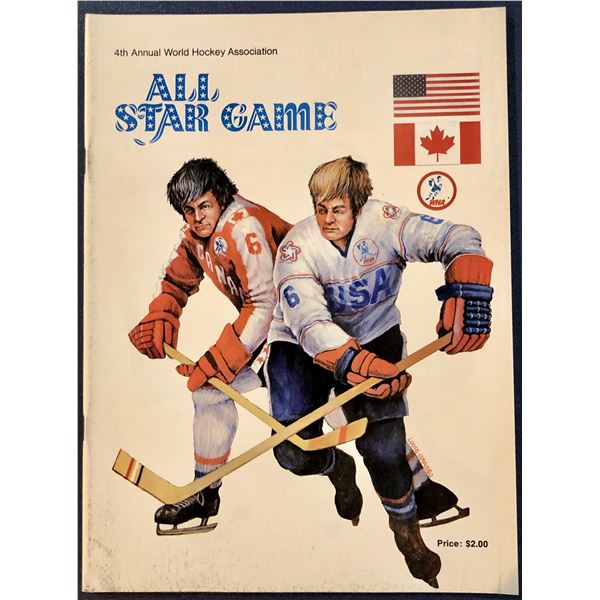 1976 WHA ALL STAR GAME PROGRAM