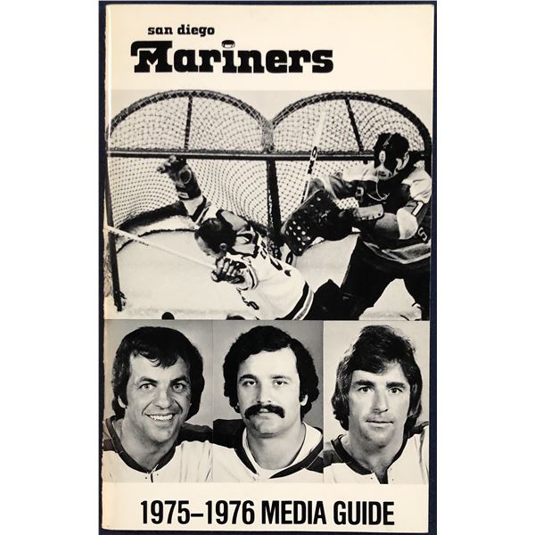 1975-76 WHA SAN DIEGO MARINERS MEDIA GUIDE