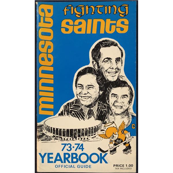 1973-74 WHA MINNESOTA FIGHTING SAINTS MEDIA GUIDE