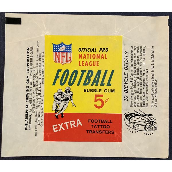 1964 PHILADELPHIA NFL FOOTBALL WRAPPER