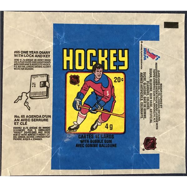 1979-80 O-PEE-CHEE NHL HOCKEY WRAPPER - GRETZKY ROOKIE YEAR