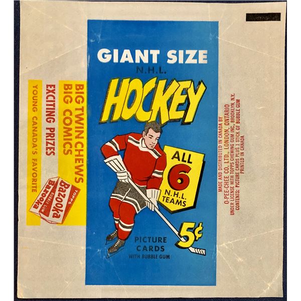 1964-65 O-PEE-CHEE NHL HOCKEY WRAPPER