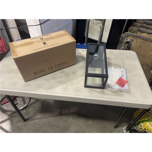 2 NEW BLACK CRAFTSMAN OUTDOOR PORCH / PATIO LIGHTS 14 INCH