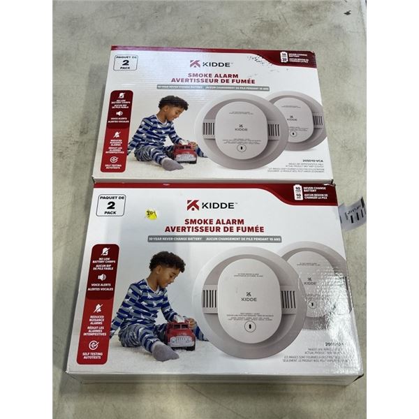 2 KIDDE SMOKE ALARM 2 PACKS