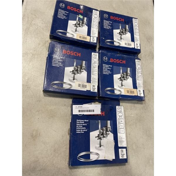 5 BOSCH BANDSAW BLADES