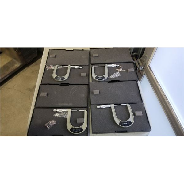 4 NEW RAM INDUSTRIAL DISC BREAK MICROMETERS