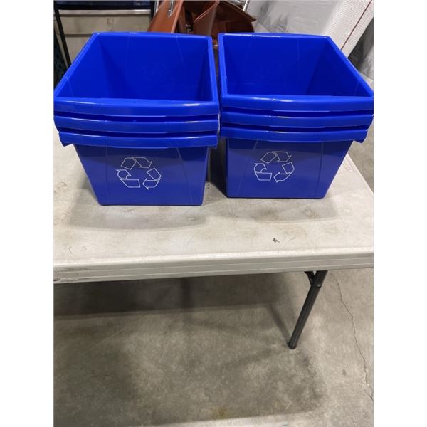 6 NEW RECYCLING BINS