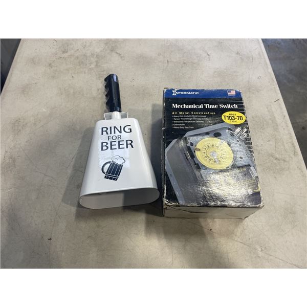 INTERMATIC MACHANICAL TIME SWITCH AND RING FOR BEER BELL
