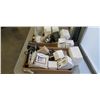 Image 1 : 2 TRAYS OF BATHROOM FAUCET PIECES AND ACCESSORIES
