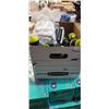 Image 1 : BOX OF WORK GLOVES WATER BOTTLE AND MORE