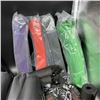 Image 2 : TWO SETS OF HEAVY DUTY RESISTANCE BANDS, SIX LUMBAR VELCRO ADJUST SUPPORT BELTS, FOUR PAIRS OF ANKLE