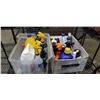Image 1 : 2 BOXES OF ASSORTED CLEANING AND SHOP FLUIDS