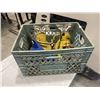 Image 2 : CRATE WITH JACK STANDS, BOTTLE JACK ETC