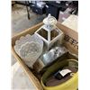 Image 4 : BOX OF HOME ACCESSORIES CLOCKS, LANTERN, LIGHT, ETC
