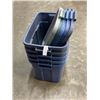 Image 1 : 5 RUBBERMAID STORAGE TOTES AND LIDS