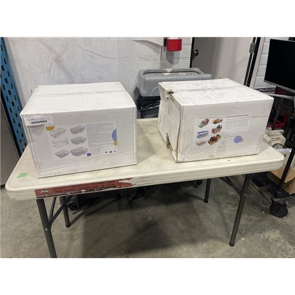 2 NEW 9C CLEAR FOOD STORAGE BIN SETS