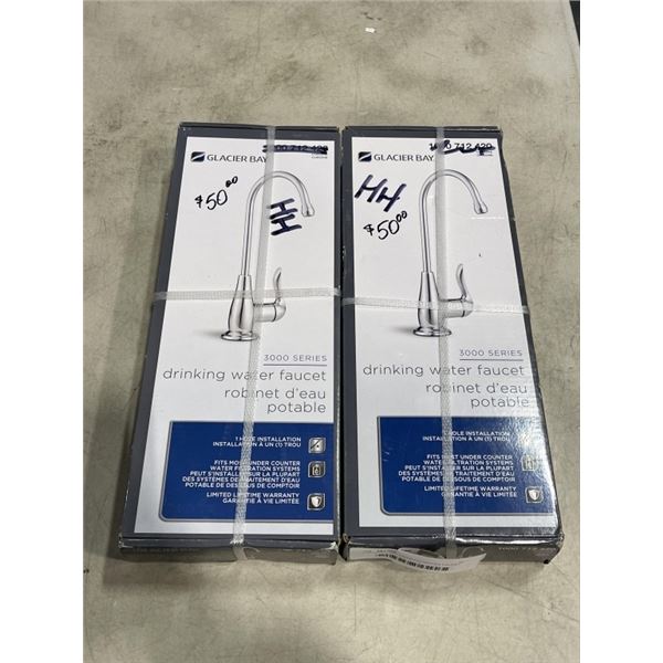 2 GLACIER BAY DRINKING WATER FAUCETS