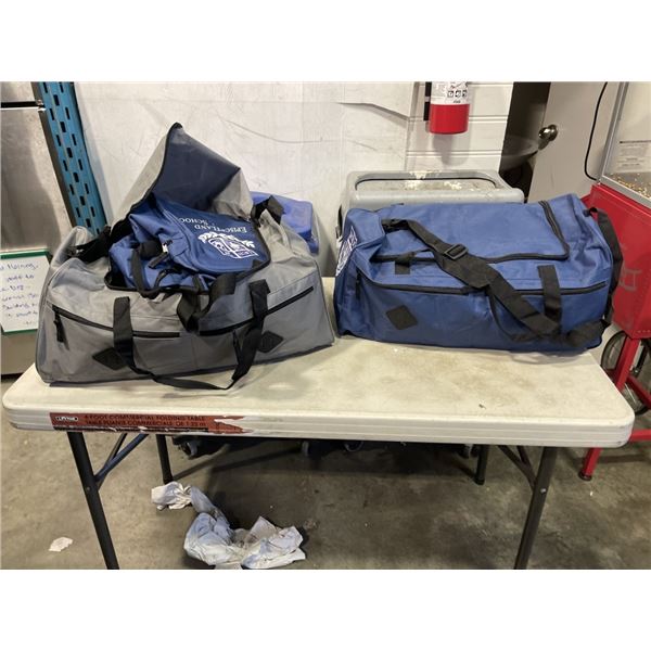 LARGE LOT OF PORTLAND SCHOOL DUFFLE BAGS