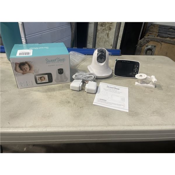 NEW SWEET SLEEP BABY MONITOR PRO, MODEL SM935, WITH 3.5 INCH SCREE, PAN AND TILT, TWO WAY TALK