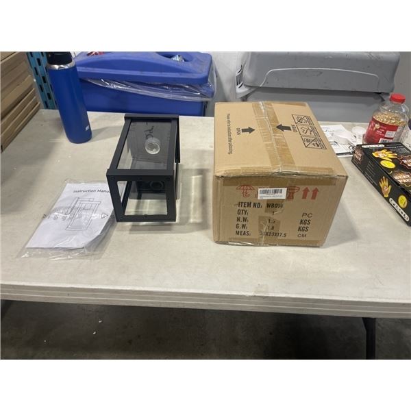 2 NEW BLACK CRAFTSMAN OUTDOOR PORCH / PATIO LIGHTS