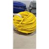 Image 2 : AS NEW 200FT INDOOR OUTDOOR HEAVY DUTY LIGHTED 3 WIRE EXTENSION CORD, 16 AWG, YELLOW